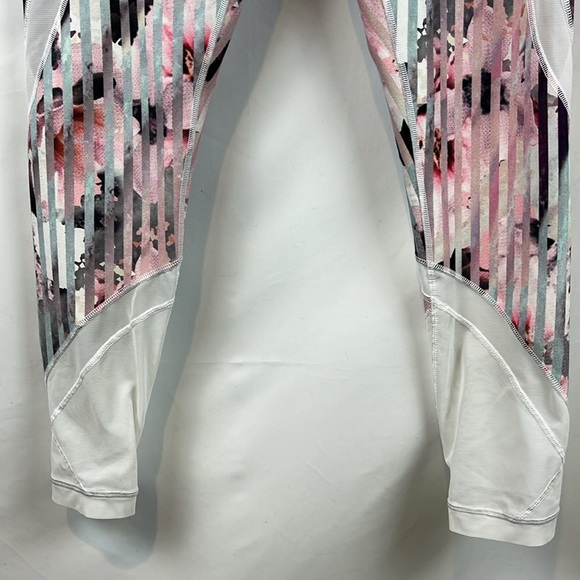 Calia by Carrie‎ Underwood Floral Luster Pastel Stripe Mesh Legging Size M - Picture 6 of 10